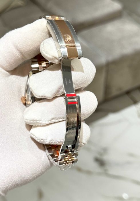 rolex datejust 36mm двуцветен сив циферблат