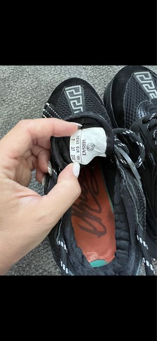 Versace chain reaction leather