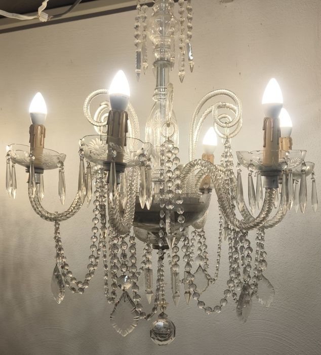 Кристален полилей стъкло Мурано