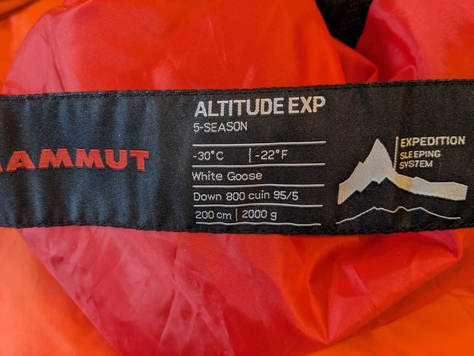 Sac de dormit pt expeditie Mammut Altitude EXP