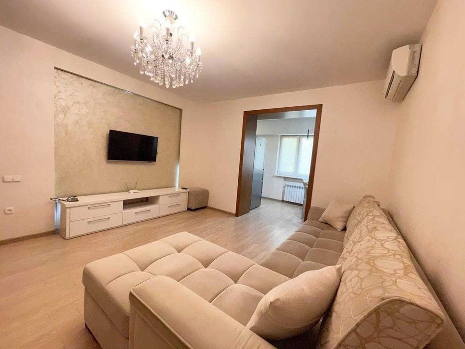 Ц-7, Чимкентская, 80 м², 3 комнаты, с ремонтом, мебель