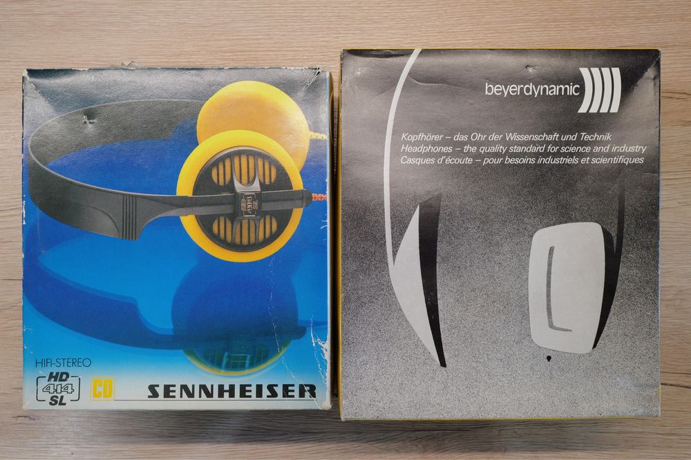 14 sept., 13:58 Casti Beyerdynamic DT100 Noi vintage si Sennheiser HD 414 SL studio la Cutie Superbe de colectie
