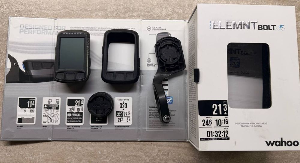 Велокомьютер wahoo element bolt v1