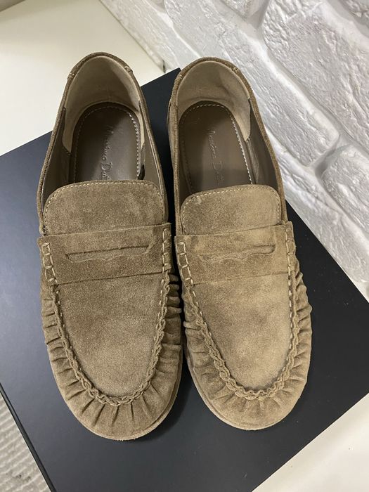 Лоферы в замше Massimo Dutti 37 Новые!