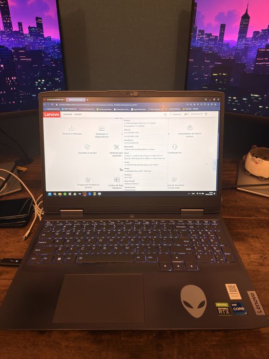 LOQ Lenovo 15IRH8 - laptop gaming, RTX 4050, I7 13th gen