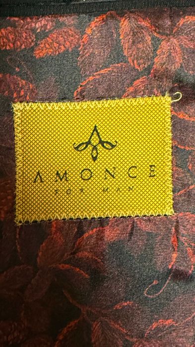 Sacou bărbătesc negru Amonce ca nou ,calitate premium/lux.