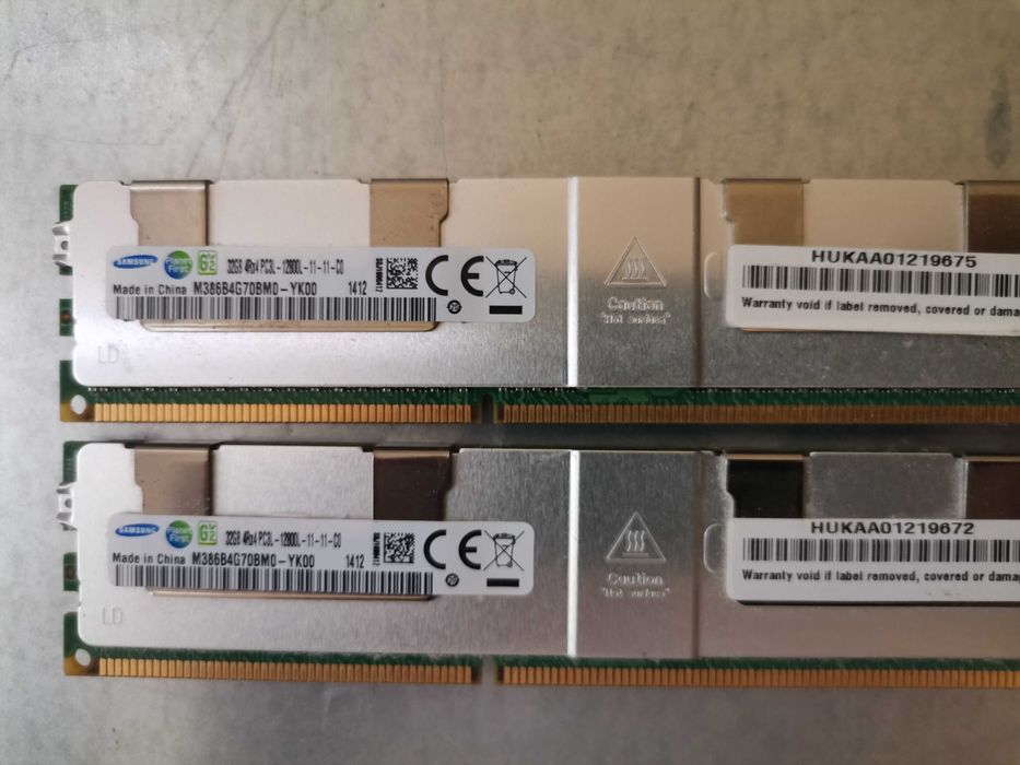 32GB LRDIMM,  DDR3 12800L 11-11-C0, Samsung M386B4G70DM0