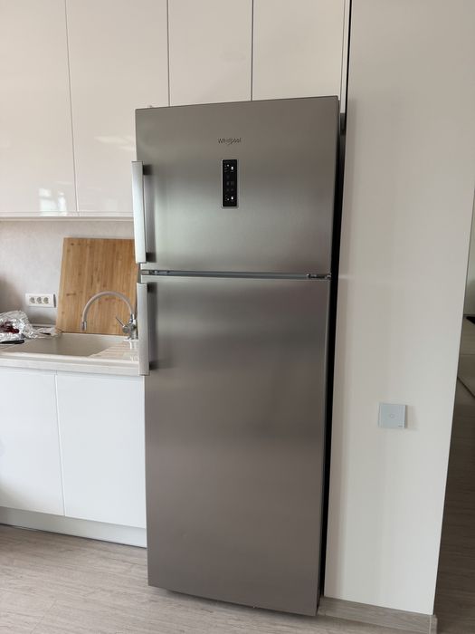 Frigider cu două uși Whirlpool WT70E 832 X, No Frost, 424 l, Clasa E, Iluminare Led, 6th Sense, Culoare inox