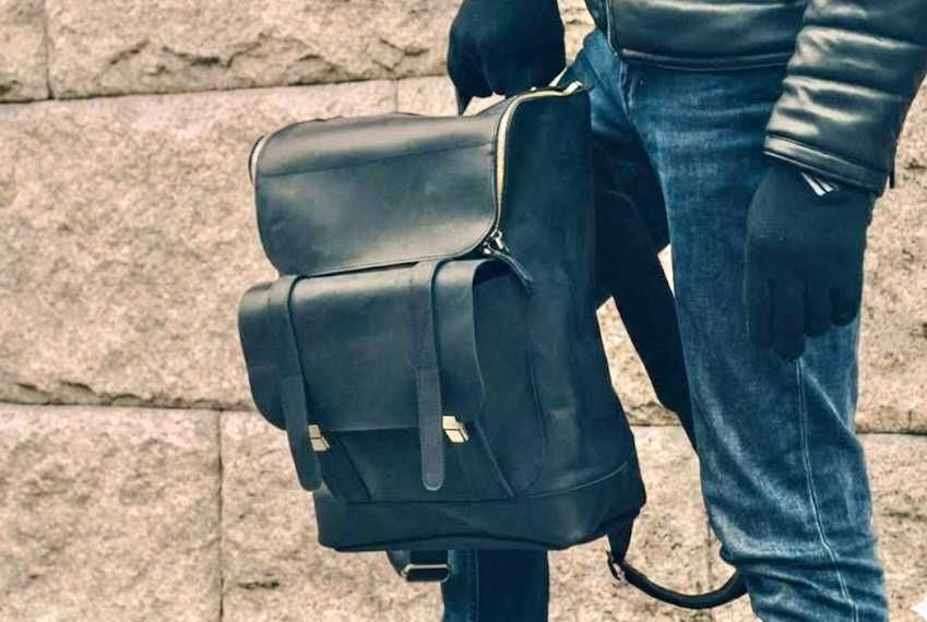 Rucsac din piele. Rucsac pentru laptop