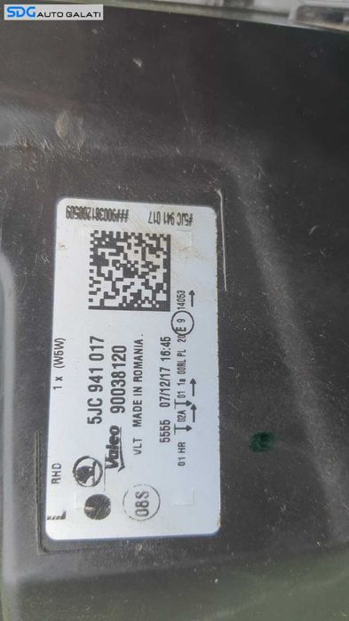 Far Stanga Skoda Rapid 2012 - 2017 Cod 5JC941017 [C1569]