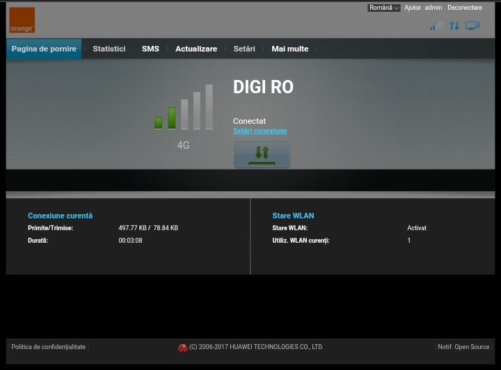 Router Huawei B310 cu SIM Modem 4G Hotspot WiFi decodat