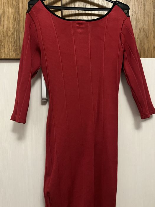 Дамска червена рокля Lucy