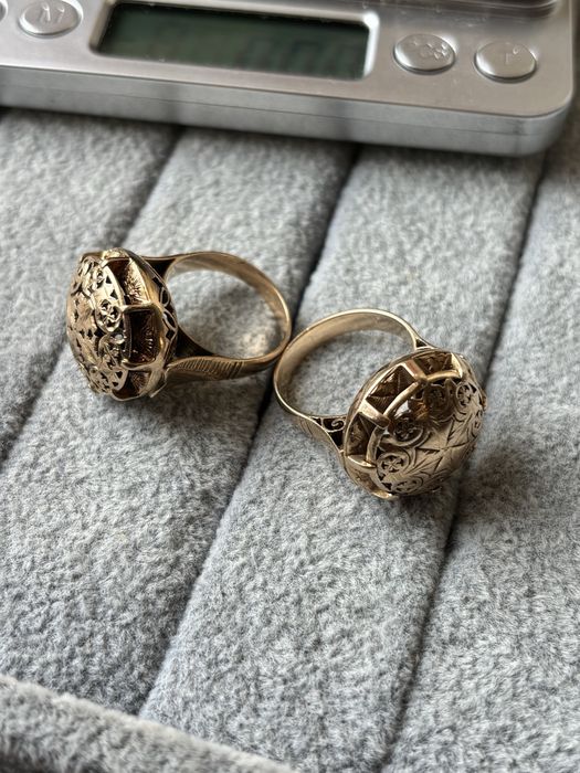 Златни пръстени от едно време бг изработка 14к