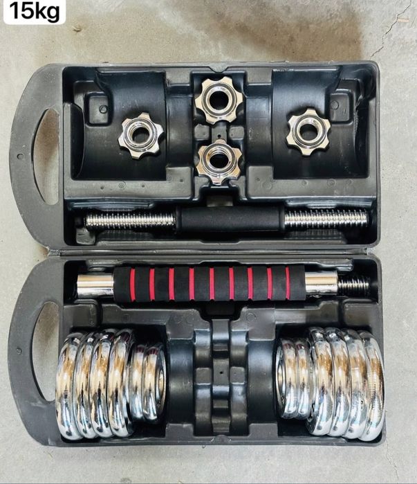 Гантел набор Штанга в кейсе 15/20/30/50/55 кг  все набор