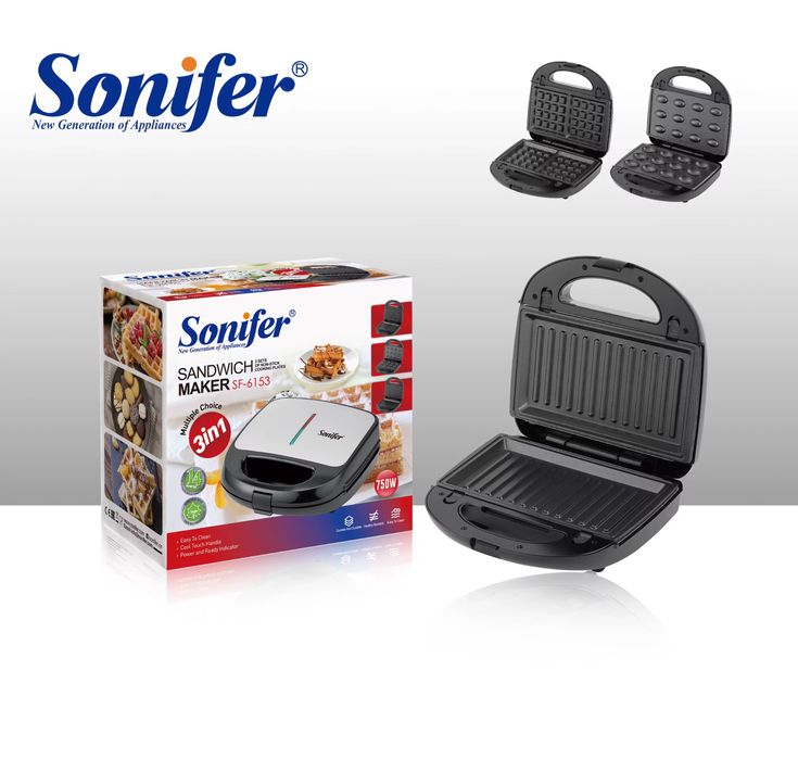 Доставка! Вафельница Sonifer 3 в 1 SF-6153