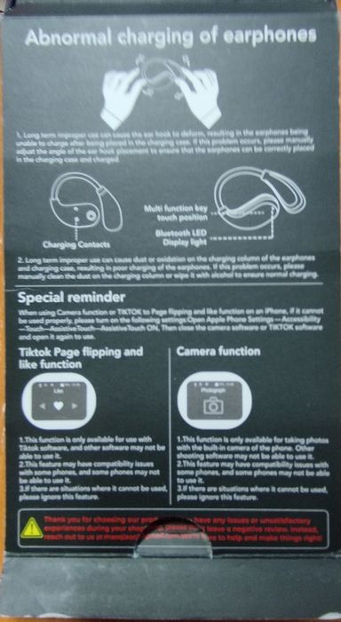 Безжична Bluetooth слушалка Miniso MS189