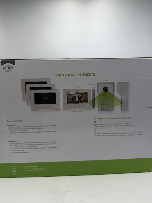 Sistem Videointerfon Elro Dv477W4, 4 Ecrane, ecran 4" Sigilat Oferta