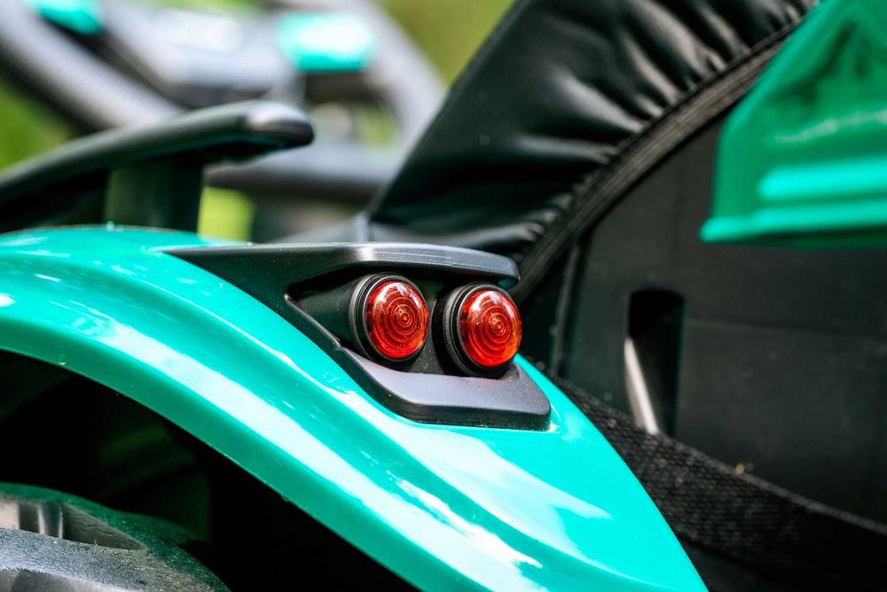 Tractoras electric Kinderauto 1804 2x45W 12V remorca basculabila Green