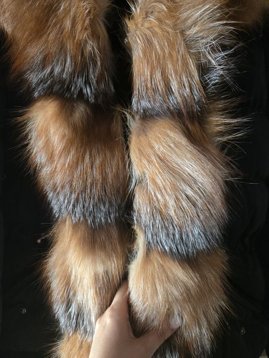 Дамска парка с естествен косъм