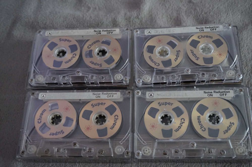 casete audio cu role , crom lot de 4 bucati