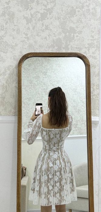 Платье гипюровое новое