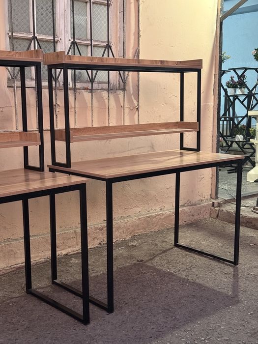 ЛОФТ кампуютер стол. Еғилувчи, 1,20/0,80/0,60(Разборний) стол. Биринчи