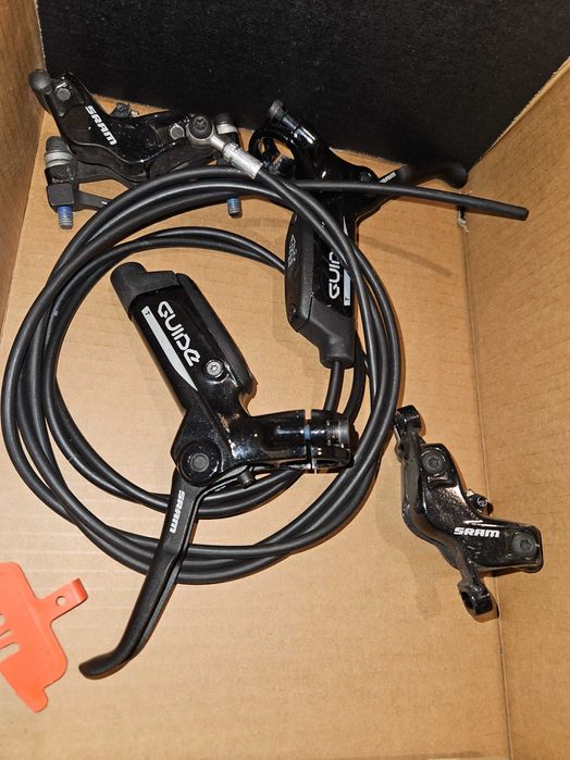 Комплект хидравлични спирачки SRAM GUIDE T с ротори на 203 като нови