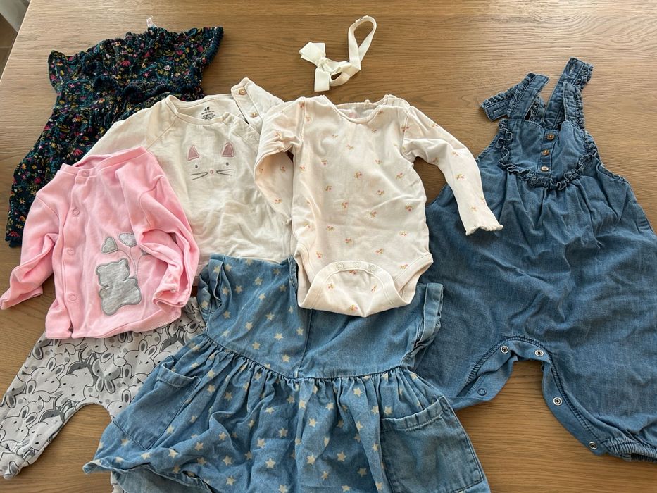 Огромен лот бебешки дрехи за момиче на 3 и 6 месеца (62, 68)