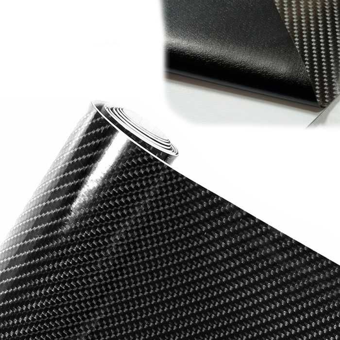 Фолио карбон гланц 8D - широчина 1.52м - черно