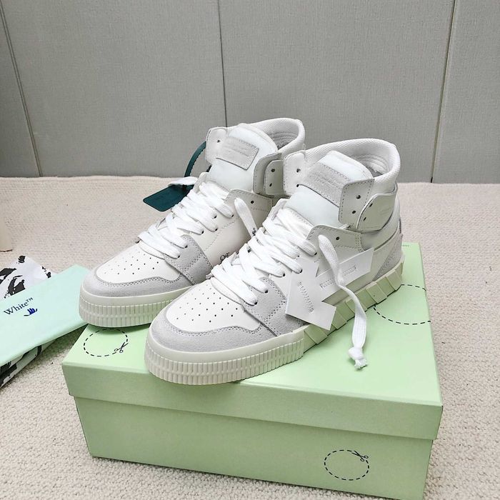 Adidasi OFF WHITE - High White Sneakers Premium din Piele Full Box NOI