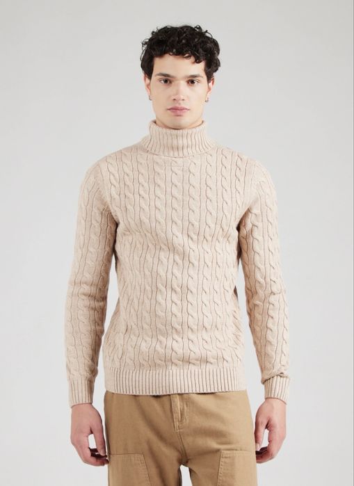 Jack & Jones Cable Knit Turtle Neck Jumper  мъжко поло - L