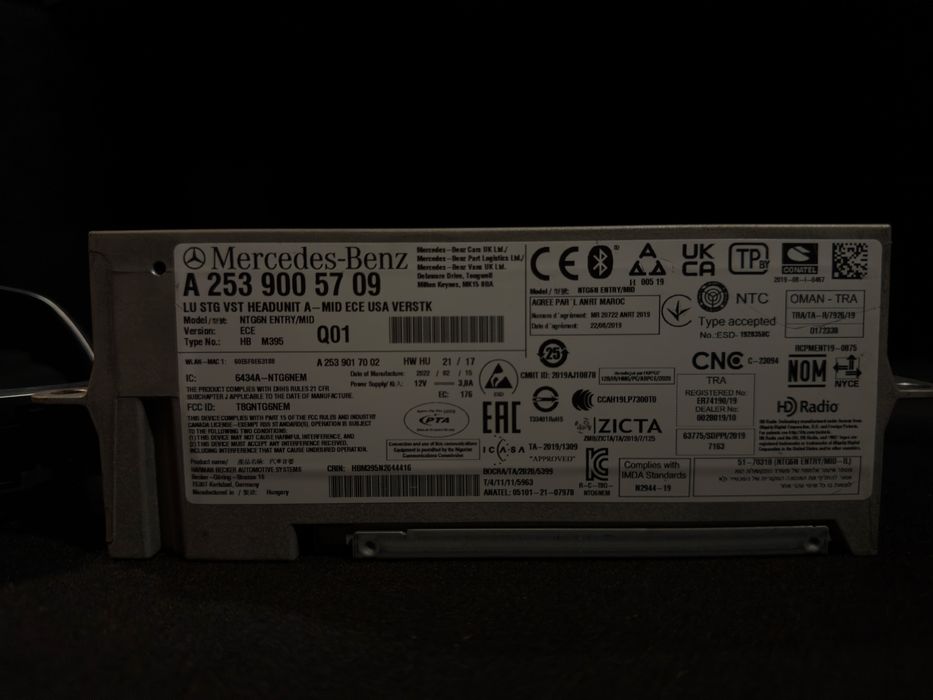 Навигация нтг6.0 MBUX (glc c253/c w205/e w213/други)