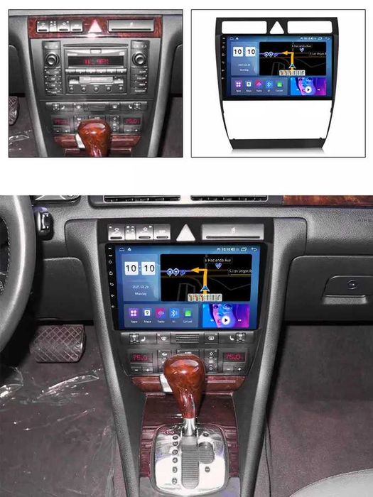 NAVIGATIE Android 14 Audi A6 C5 1997-2004 1/8 Gb Waze CarPlay CAMERA