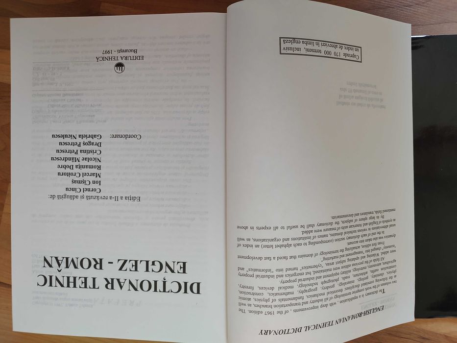 dictionar tehnic englez roman