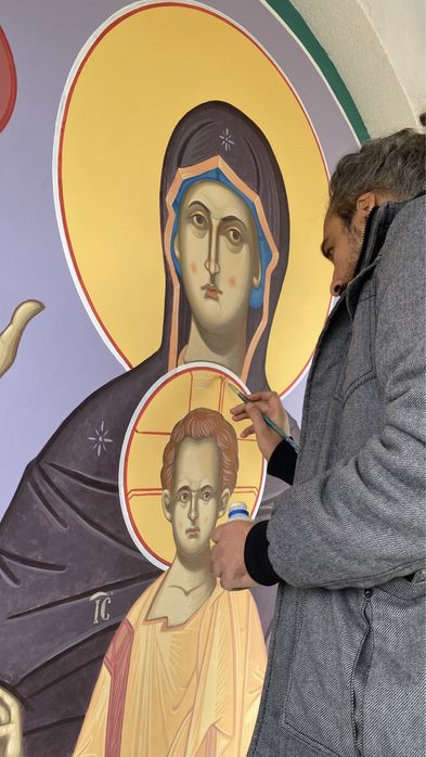 Pictura murala/ arta bizantina, Troita, Capela, Biserica