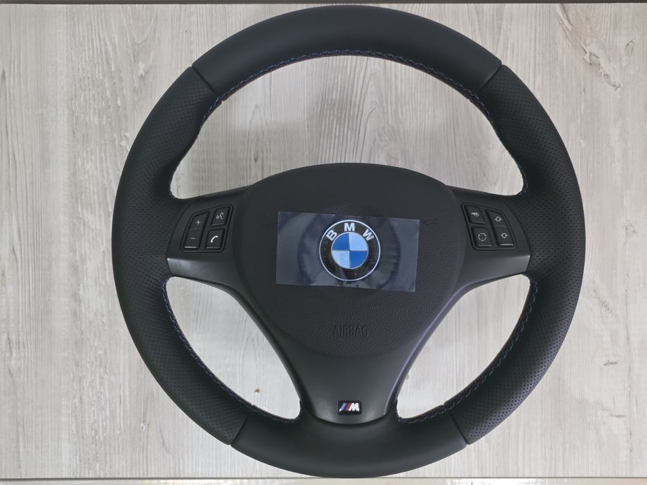 Volan complet nou  BMW Mpachet Msport cerc+airbag nou original e90 e91 e92 e93 e81 e82 e87 e84 x1 etc