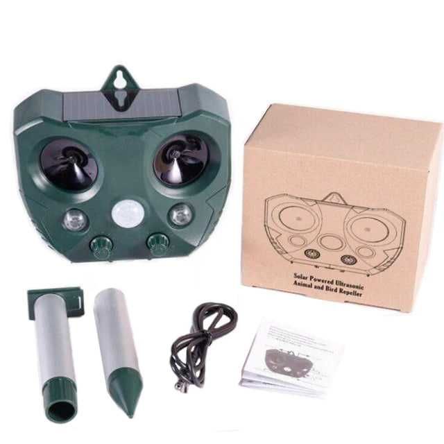 Ультразвуковой отпугиватель птиц, животных на солнечных батареях