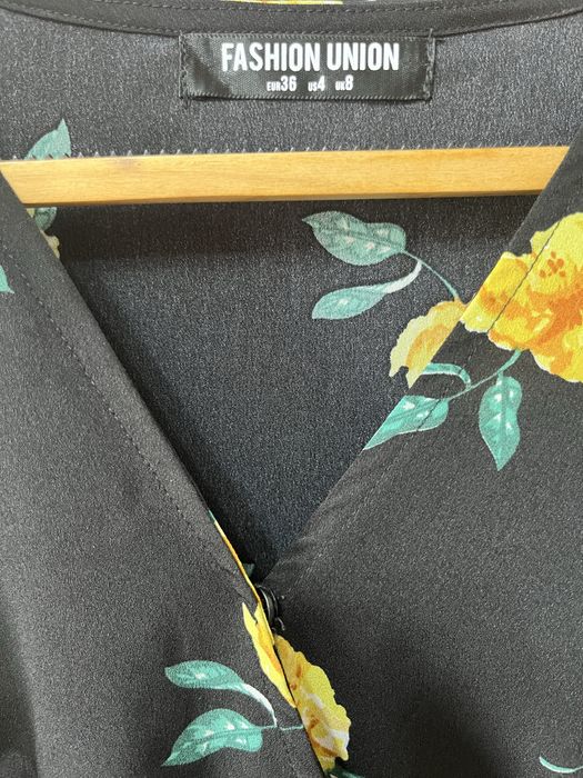 Rochie lungă cu imprimeu floral, fără defecte, mărimea S