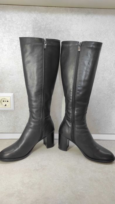 Дамски елегантни ботуши естествена кожа