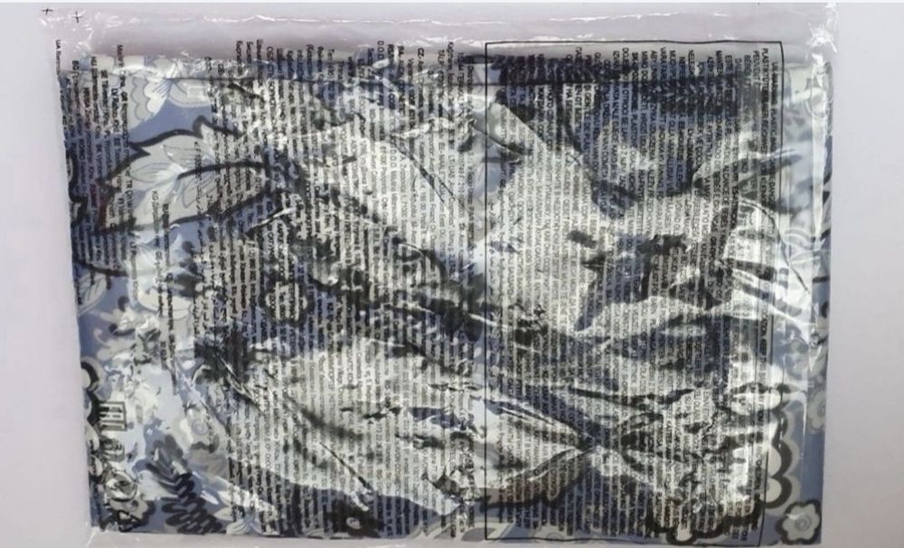 Esarfa Avon albastra eleganta Paisley Square Pleated Scarf