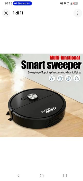 Mini Robot Aspirator Inteligent 3-în-1 – Robot