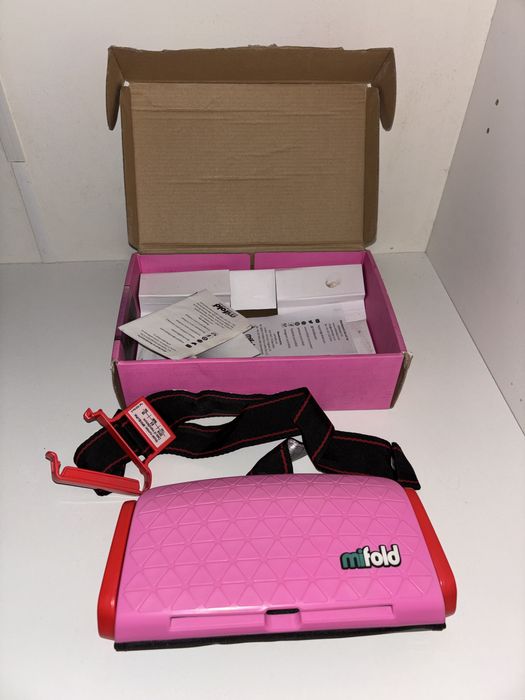 Inaltator scaun auto Mifold Grab and Go Booster, Roz