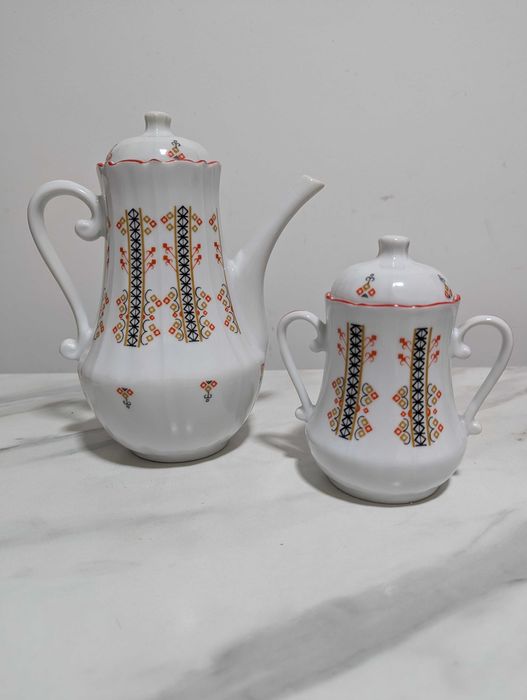 Set cafea fabrica PORȚELANUL Alba Iulia– AUTENTIC ROMÂNESC–complet