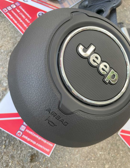 Jeep Wrangler Rubicon airbag volan dual stage - set centuri siguranta