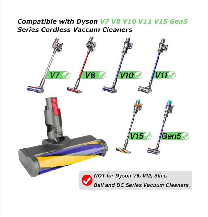 Мека ролкова четка за Dyson