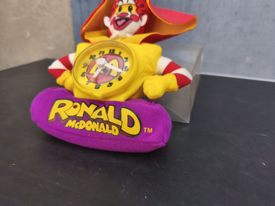 винтидж плюшен настолен часовник с Роналд Макдоналд
