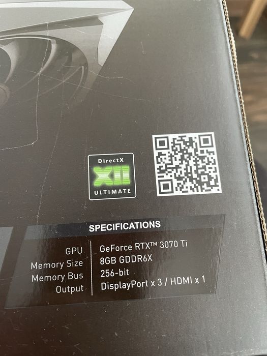 MSI Geforce RTX 3070Ti 8GB