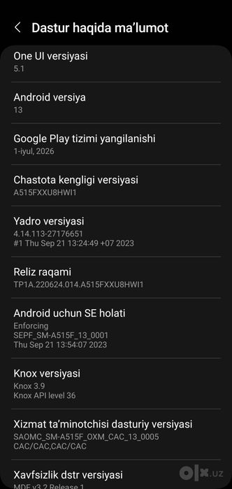 Samsung A51 sotiladi
