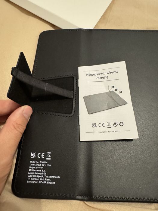 Mouse pad piele, wireless charging