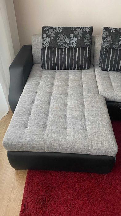 Coltar (canapea) extensibil cu masuta - pret fix